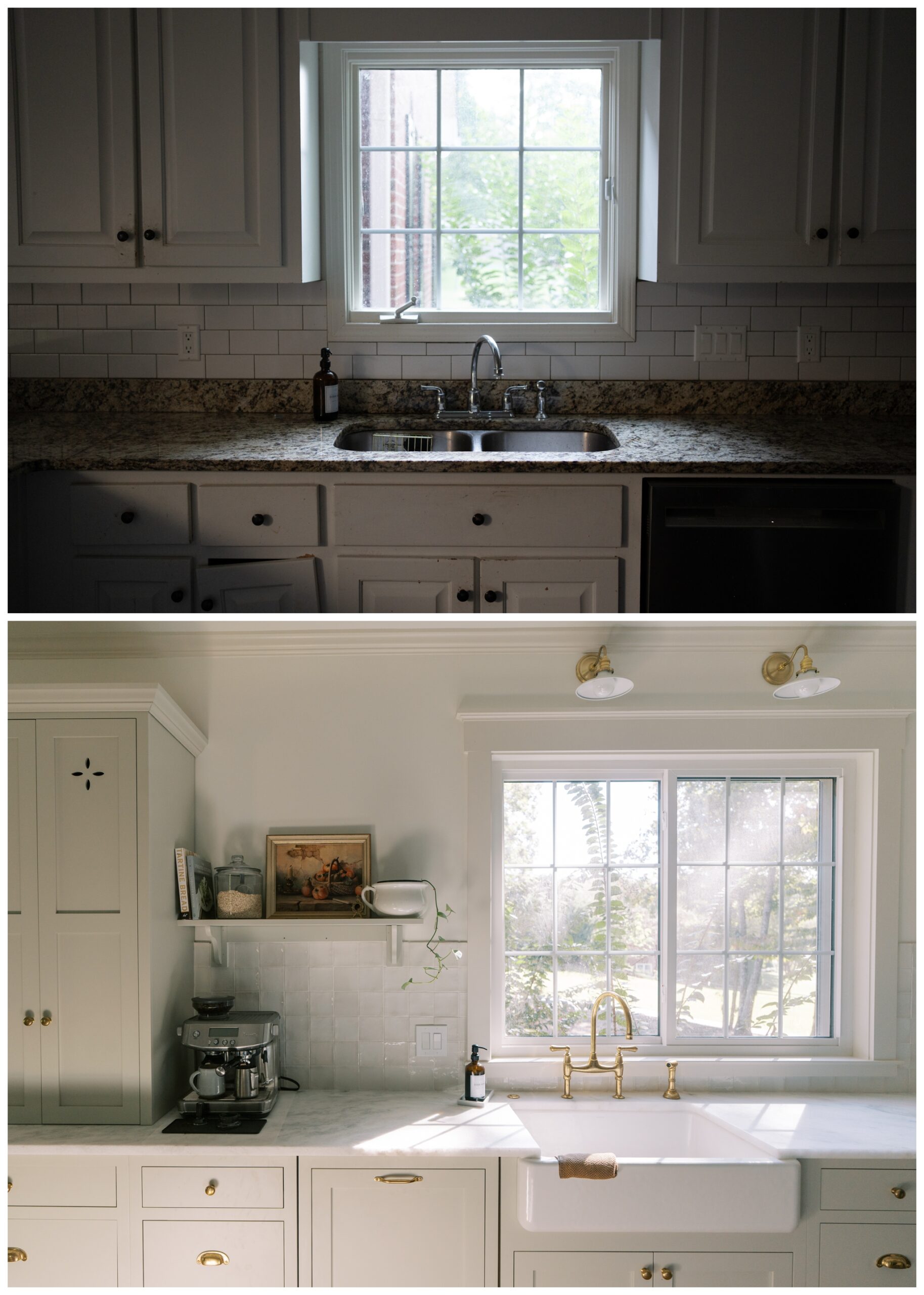 Dark and dreary kitchen to dreamy and bright kitchen with Cabinet Joint kitchen renovation