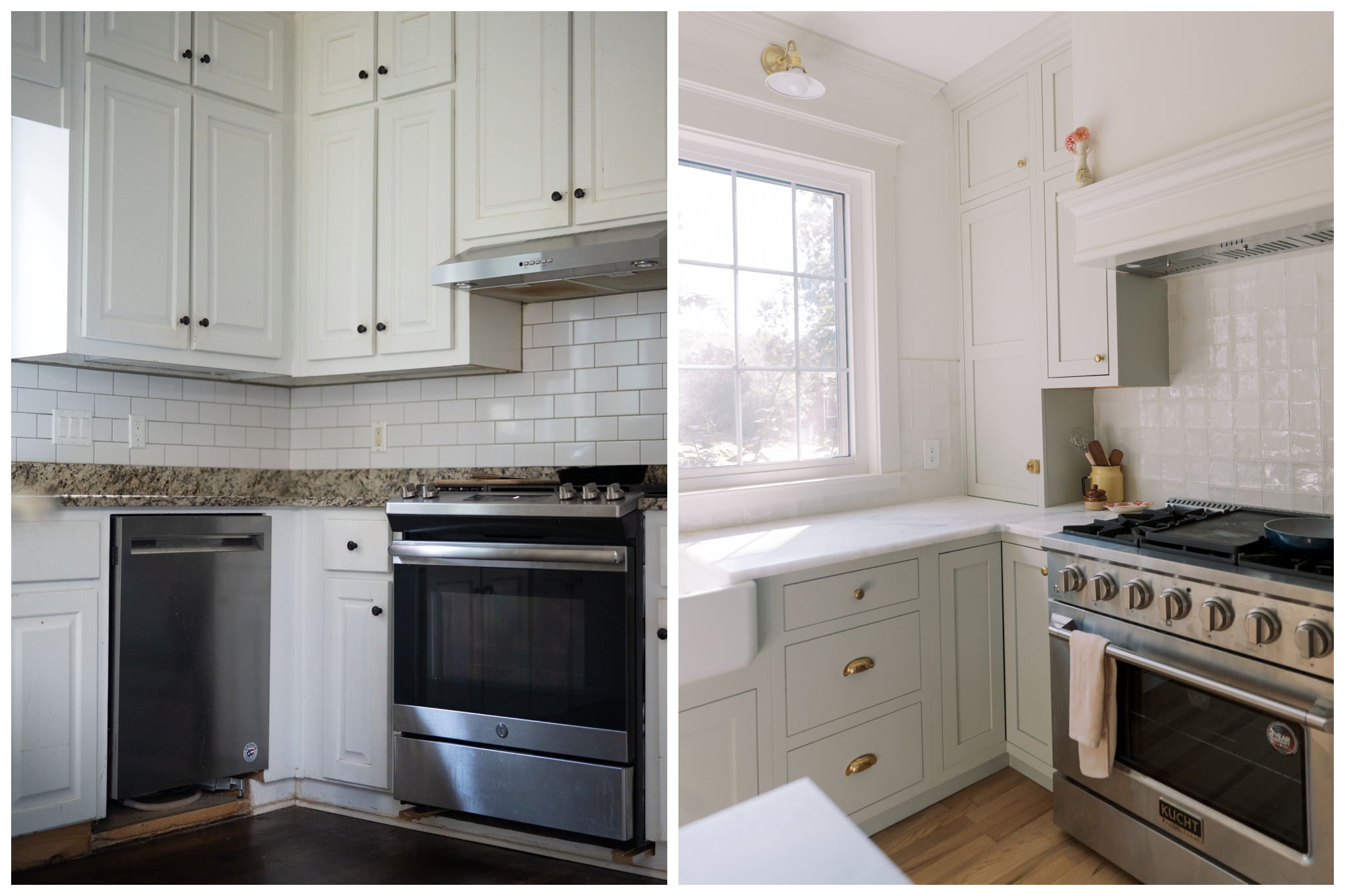 Frustrating kitchen corner transformed into a beautiful functional kitchen corner.