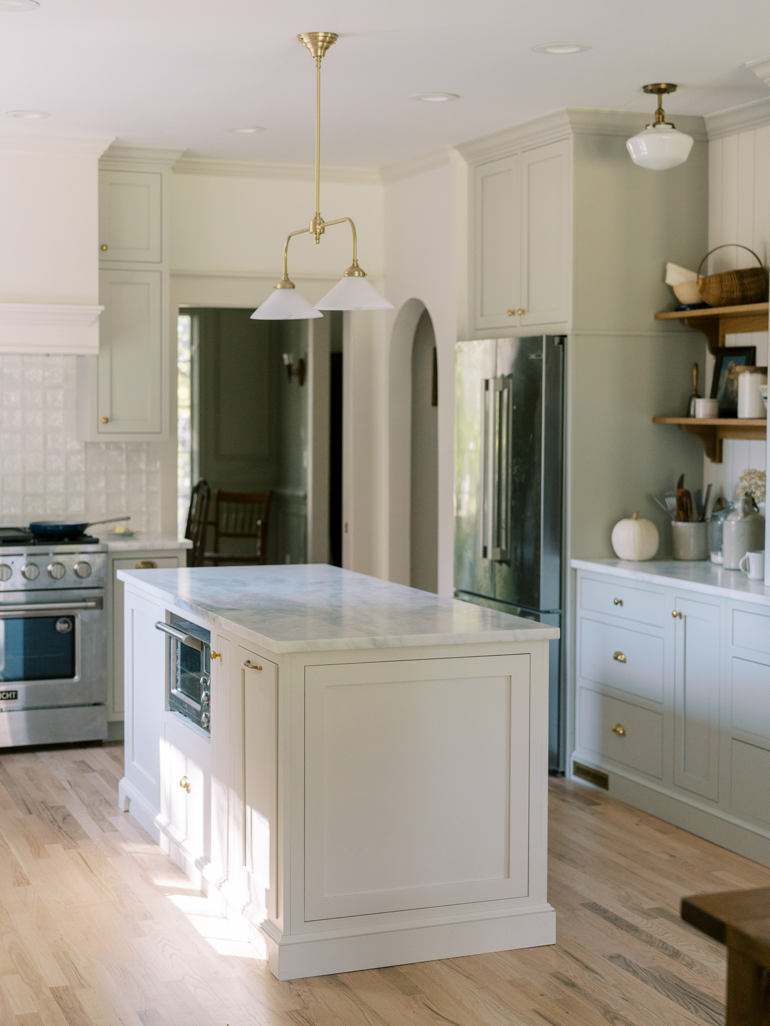 Functional kitchen with devol inspired lighting