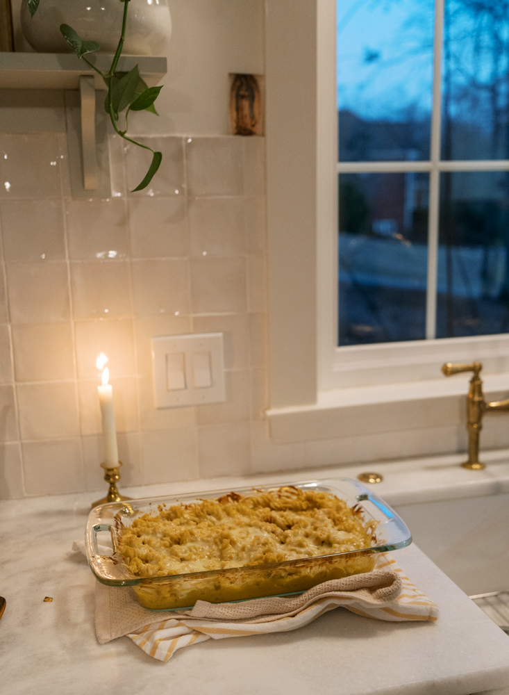 butternut squash mac and cheese with gruyere and herbs recipe