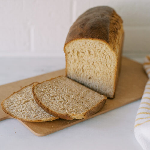 Quick Sourdough Sandwich loaf with whole grains