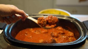 slow cooker meatballs in marinara sauce recipe
