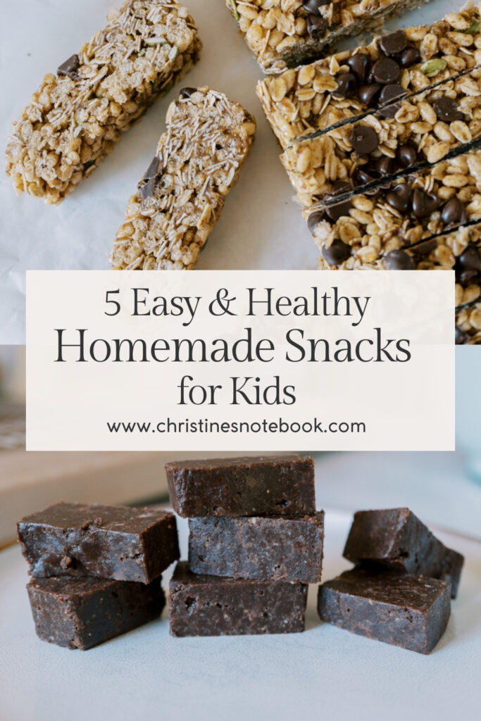 Healthy homemade snacks for kids 