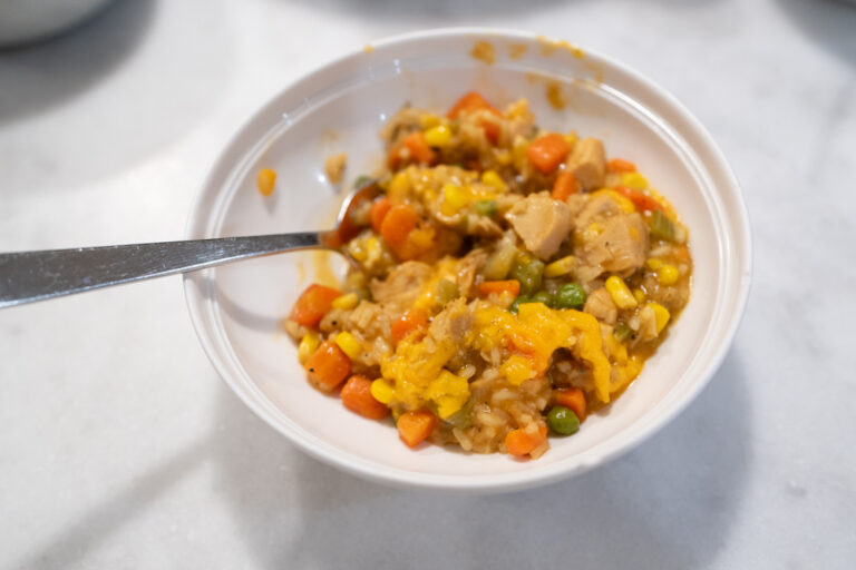 Chicken Pot Pie Rice Skillet | Quick and Easy Weeknight Dinner