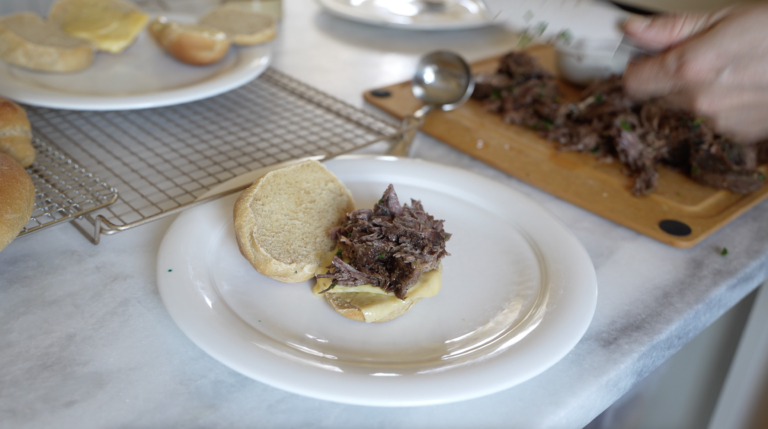 Slow Cooker French Dip Sandwiches