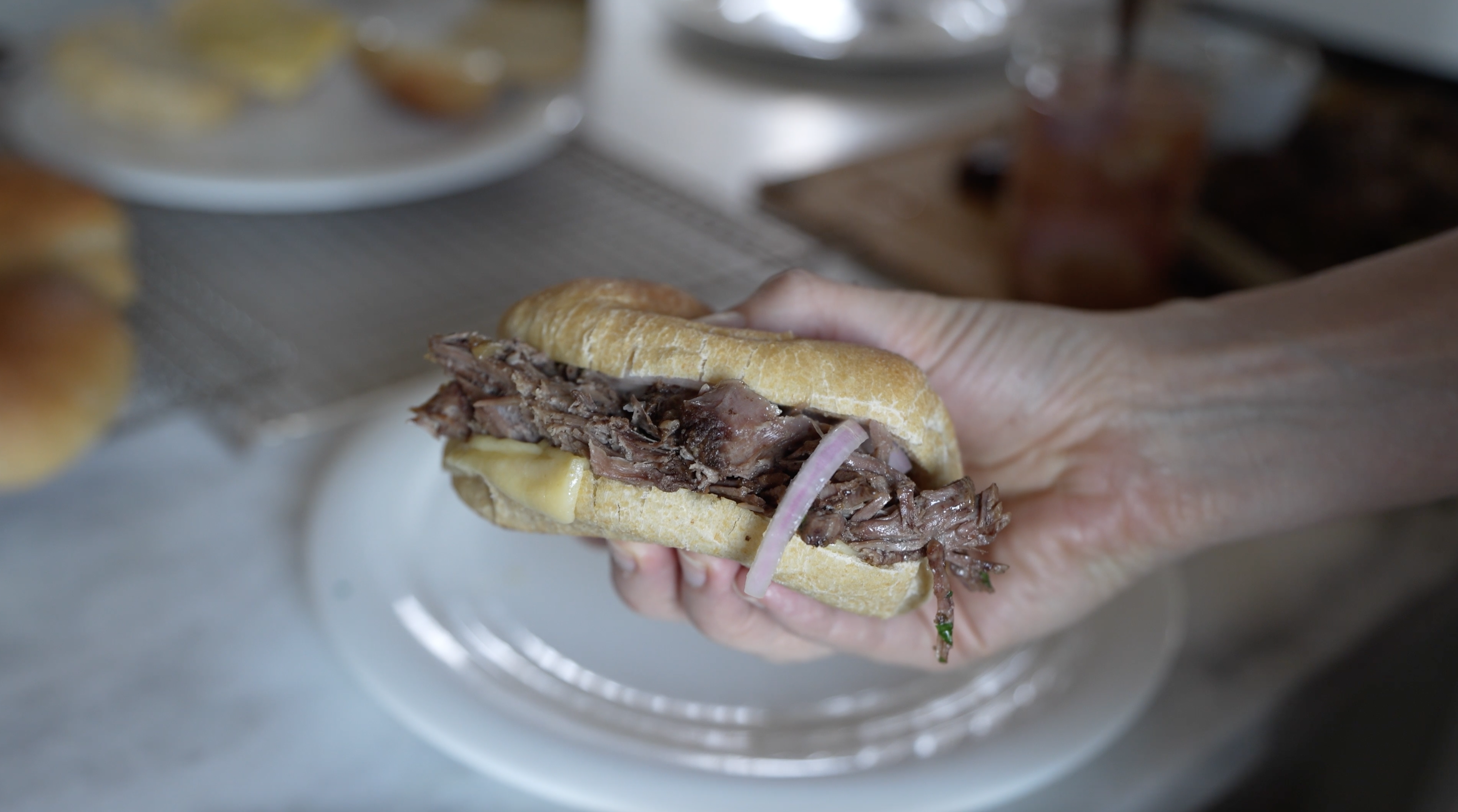 slow cooker french dip sandwiches