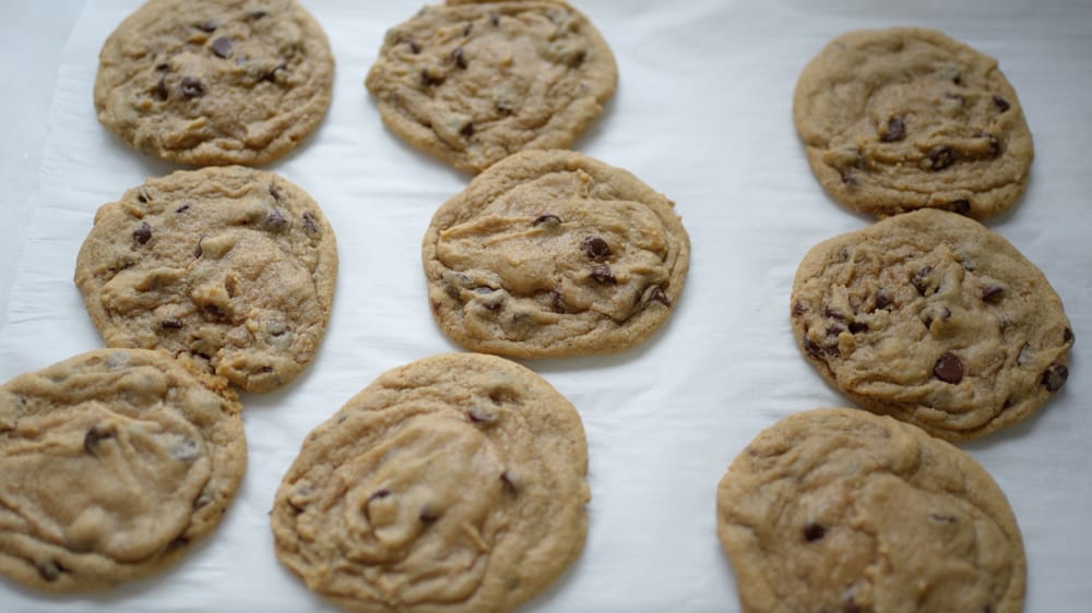 Bakery-style Chocolate Chip Cookies – Soft, Chewy, and Decadent (with freshly milled flour)