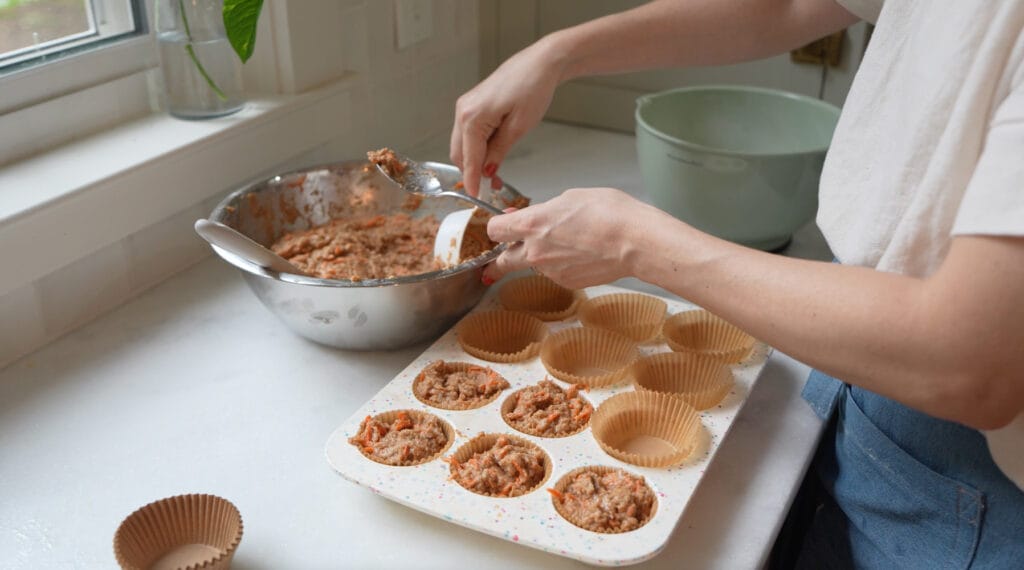 Back-to-School Freezer Meal Prep healthy carrot applesauce muffins