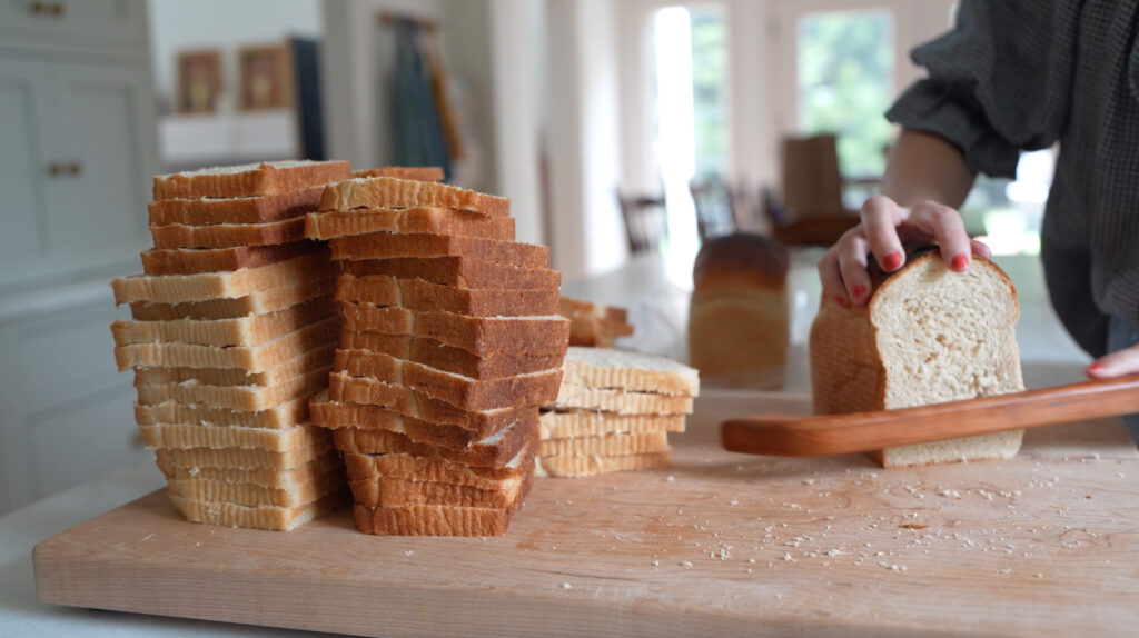 Back-to-School Freezer Meal Prep homemade soft white bread for uncrustables or sandwiches