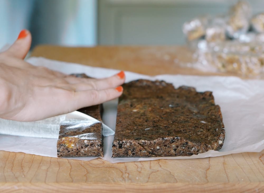 homemade blueberry RX bars