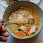 creamy chicken and mushroom soup