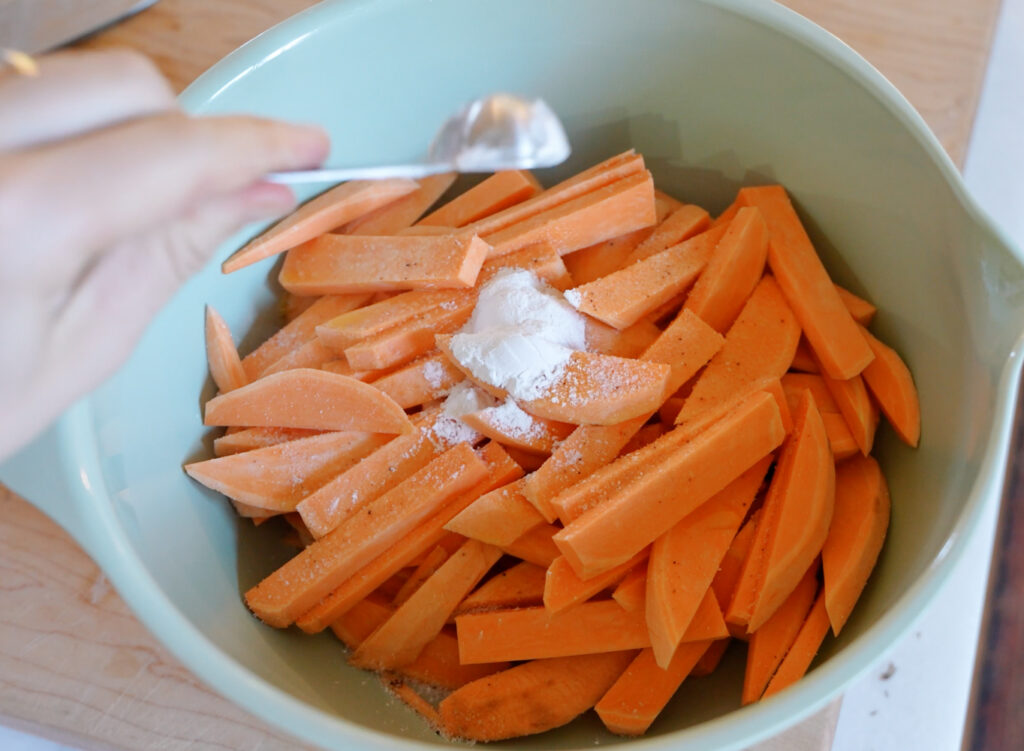 a bowl of sweet potato fries
