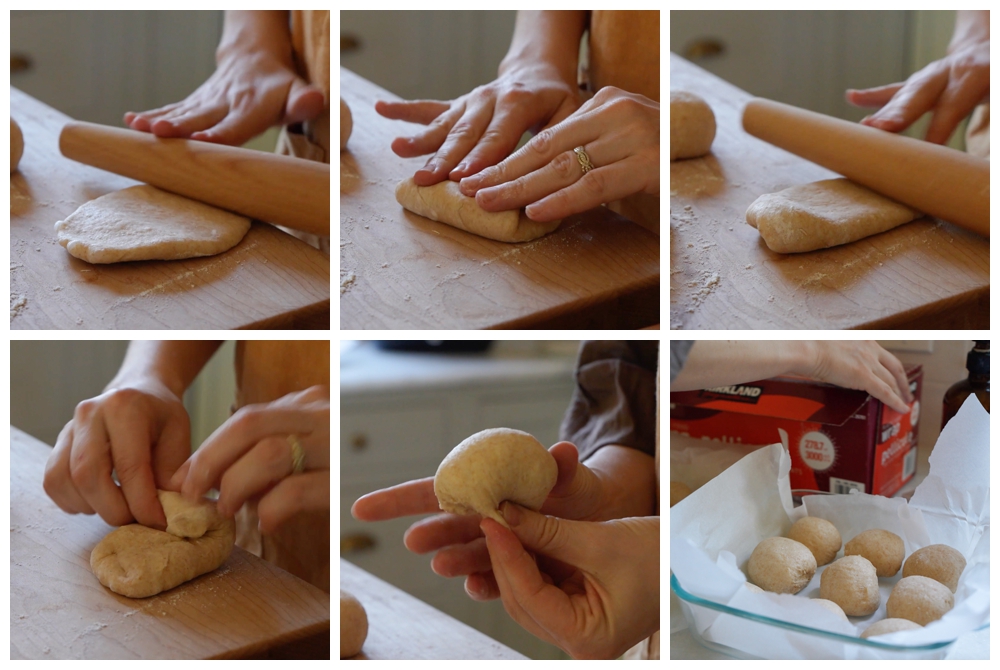 how to shape pull apart rolls