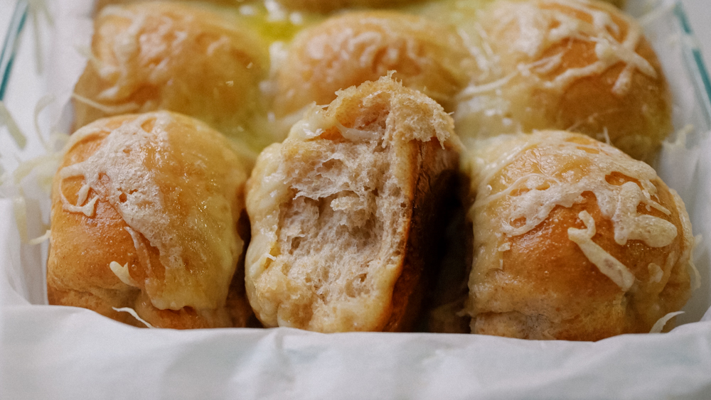 soft dinner rolls with freshly milled flour