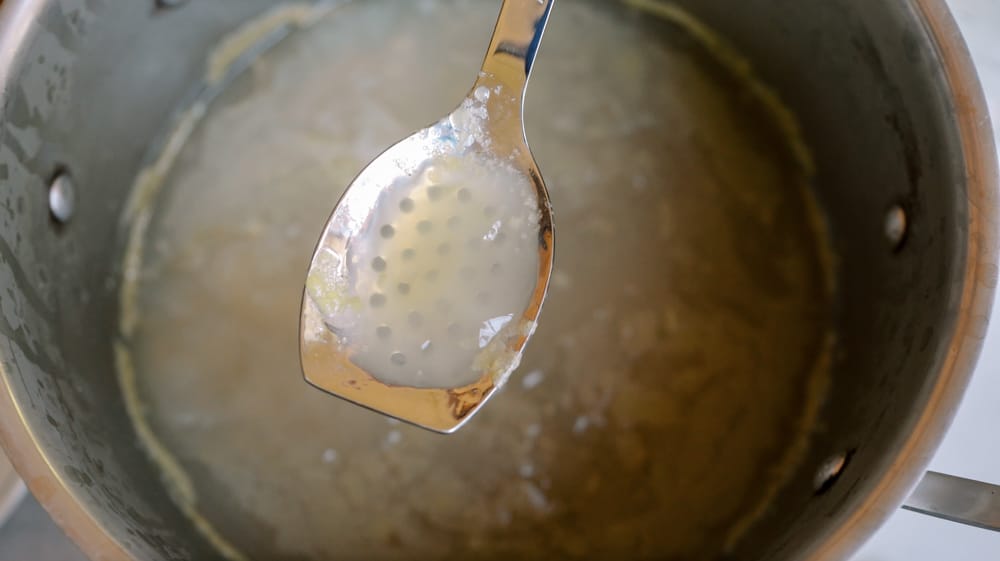gelatinous homemade chicken stock