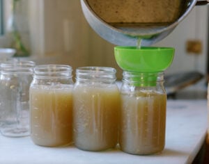 homemade chicken broth that gels