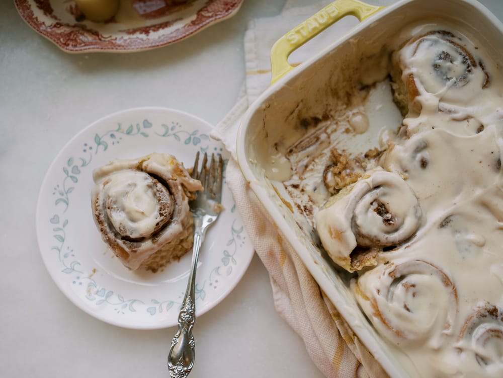 Freeze and Bake Cinnamon Rolls for Christmas Morning