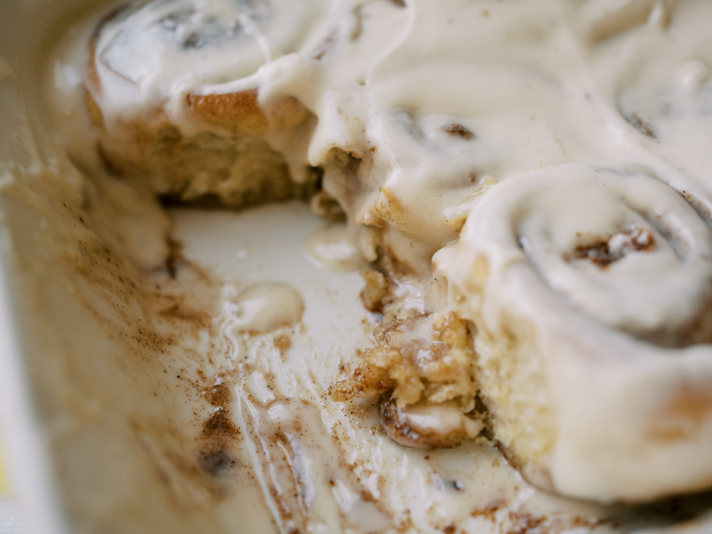 Freeze and Bake Cinnamon Rolls for Christmas Morning