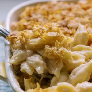 The Ultimate Baked Mac and Cheese with Crispy Cornflake Topping