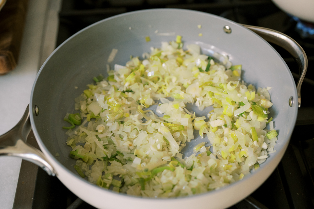 Easy Potato and Leek Gratin with Creamy Gruyère Sauce