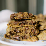 pumpkin sourdough chocolate chip cookies