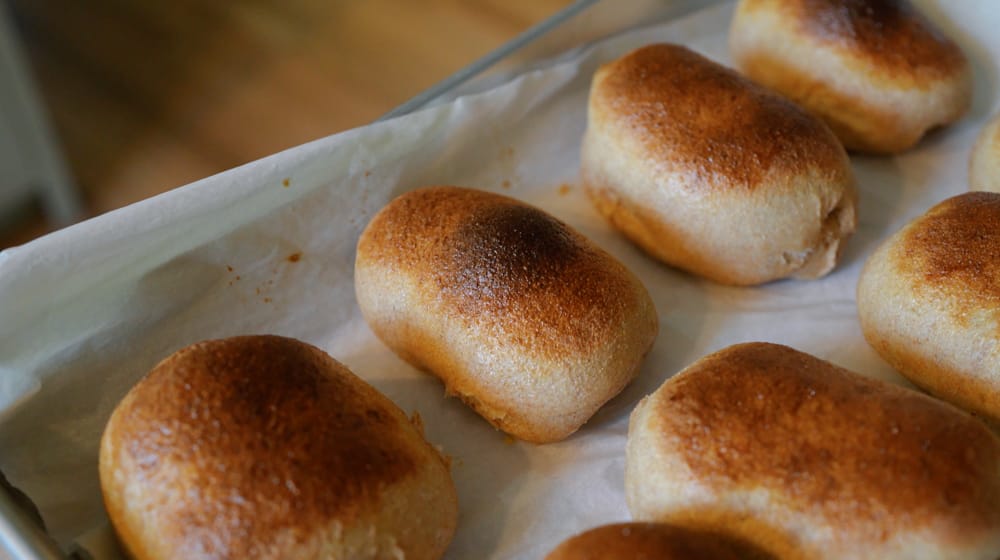 sourdough yeast buns
