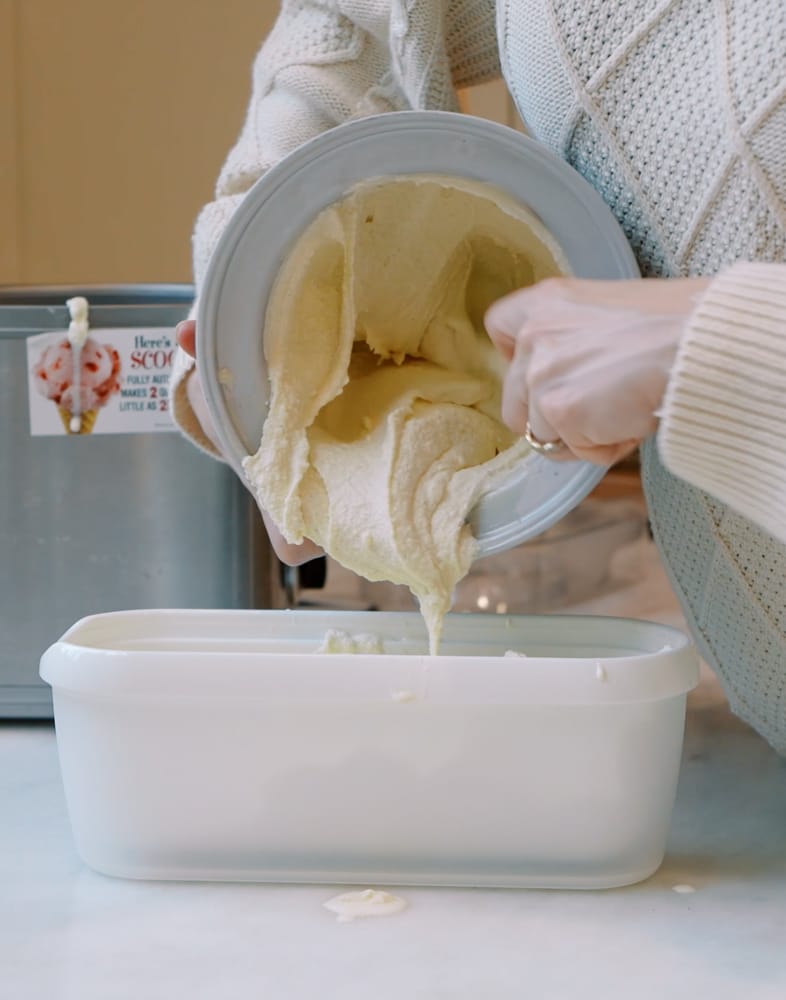 homemade vanilla bean ice cream