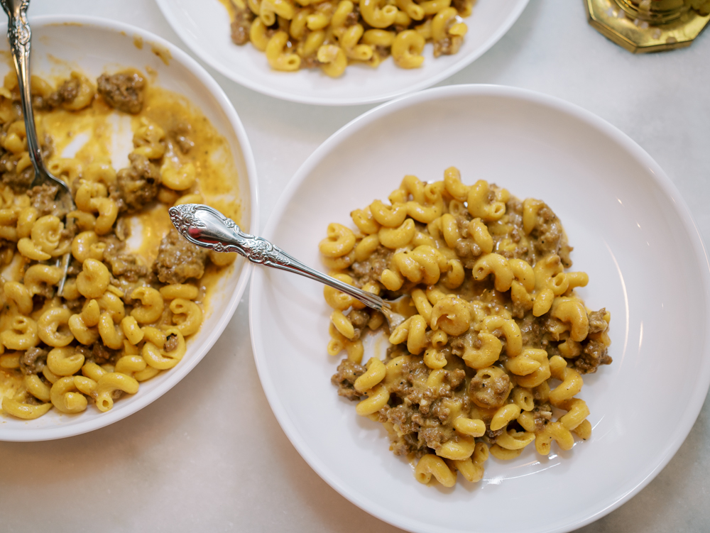 One Pot Grown Up beef Hamburger Helper
