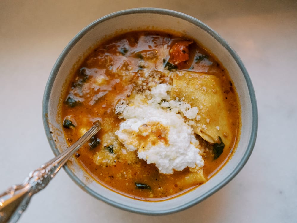 lasagna soup