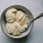 homemade vanilla ice cream with natural sweeteners