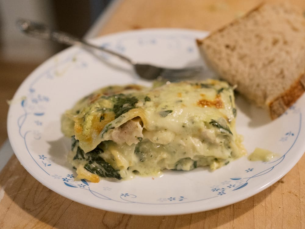 white chicken lasagna 