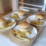 Easy Oven Baked Smash Burgers with Oven Fries