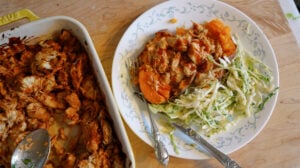 BBQ Chicken Stuffed Sweet Potatoes