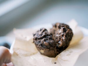chocolate banana muffins