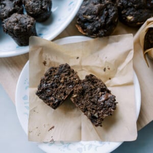 chocolate banana muffins