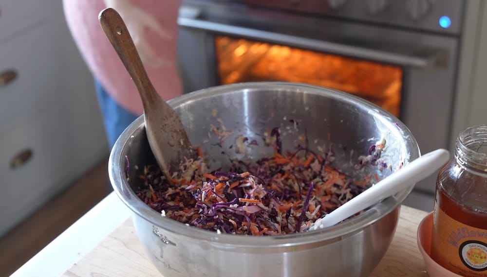 Simple Creamy Cabbage Slaw