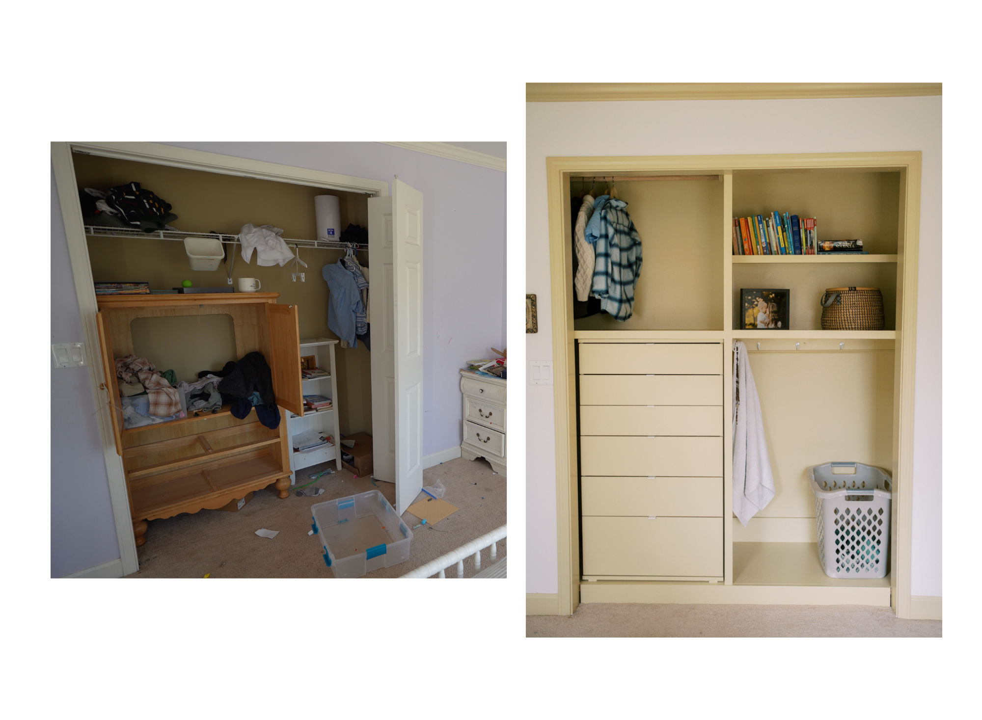 DIY custom closet transformation