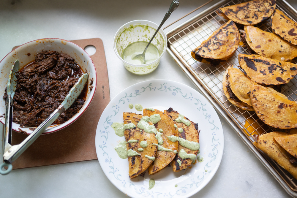 Oven Braised Birria Tacos