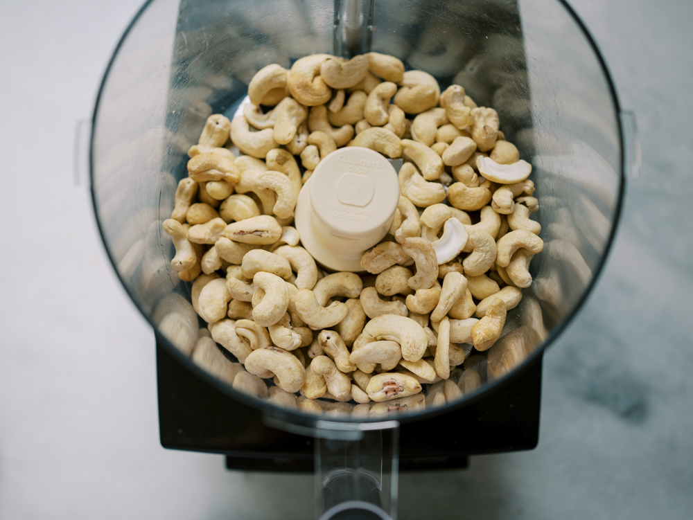 cashews in food processor