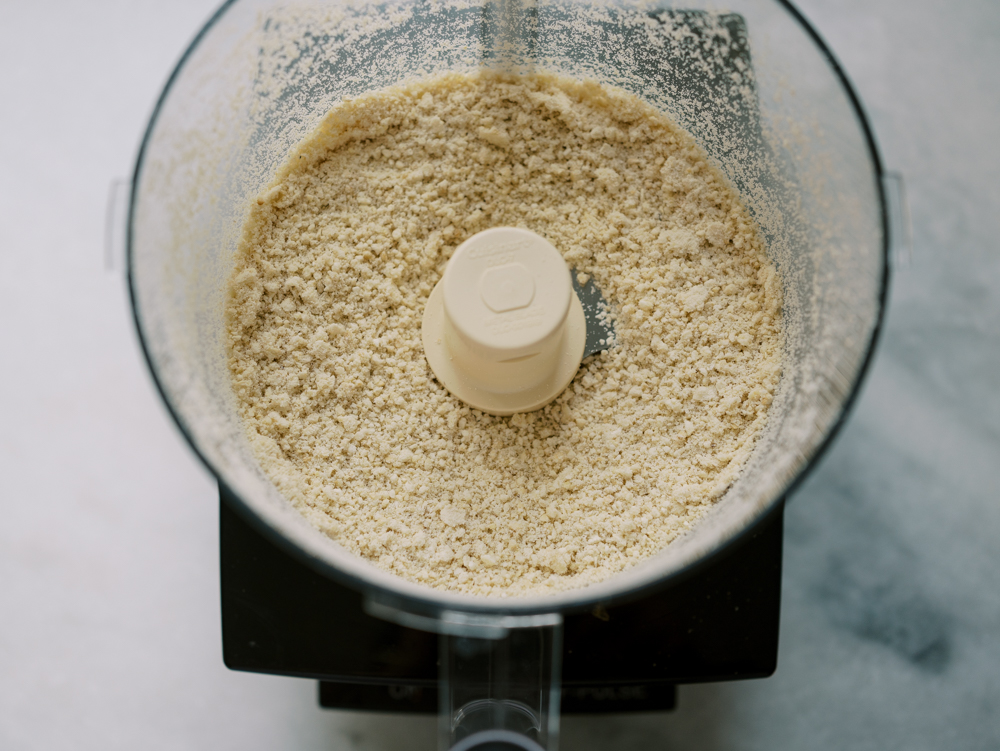 cashew crumbs in food processor