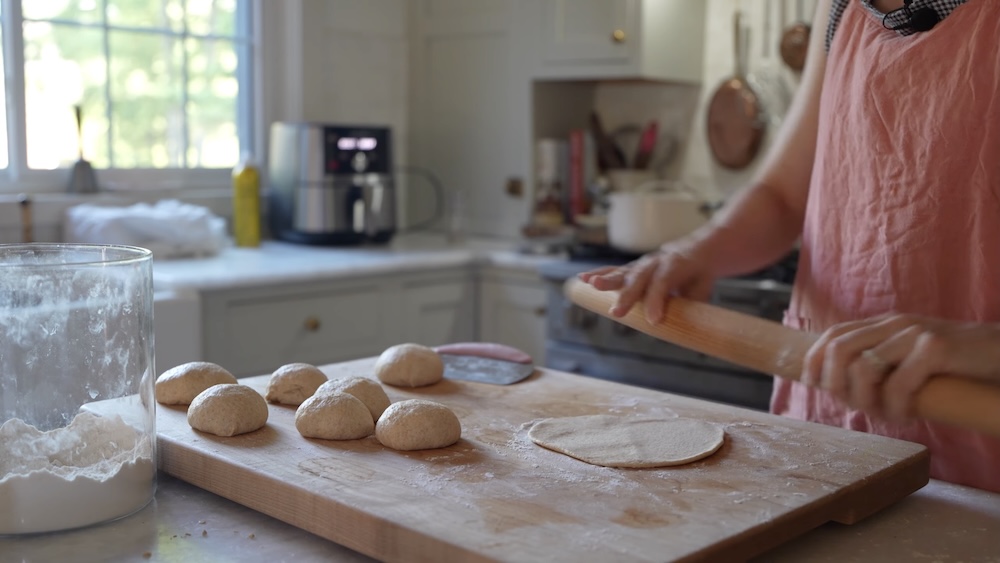 Sourdough naan