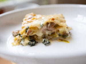 Creamy Veggie & Sausage Lasagna