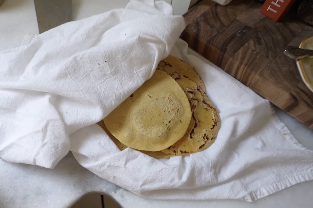 Soft corn tortillas