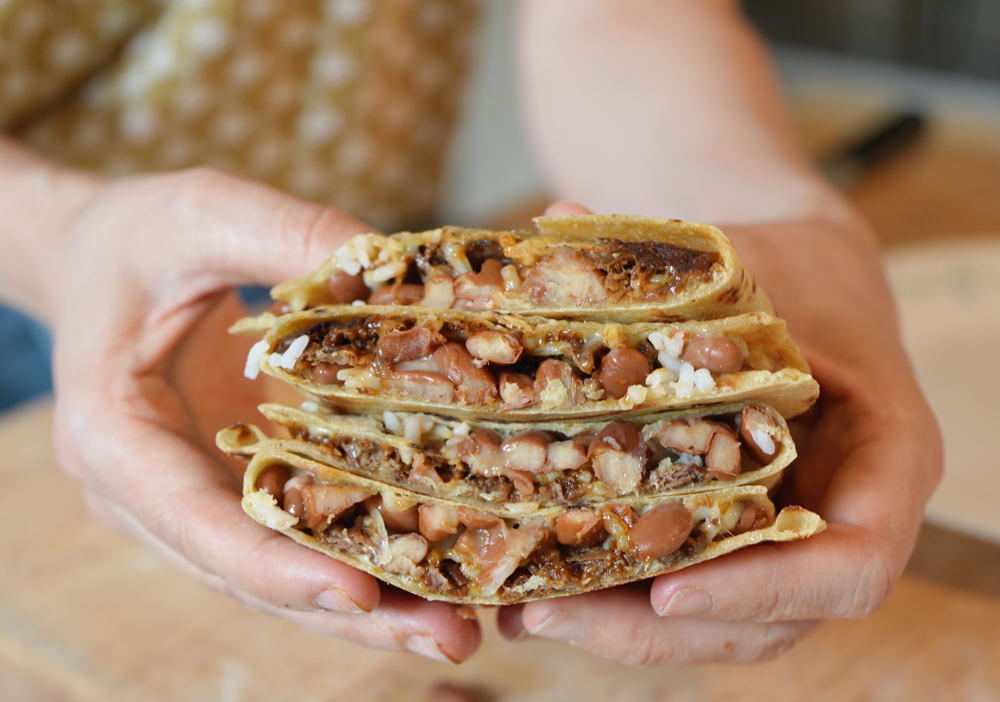 loaded quesadilla