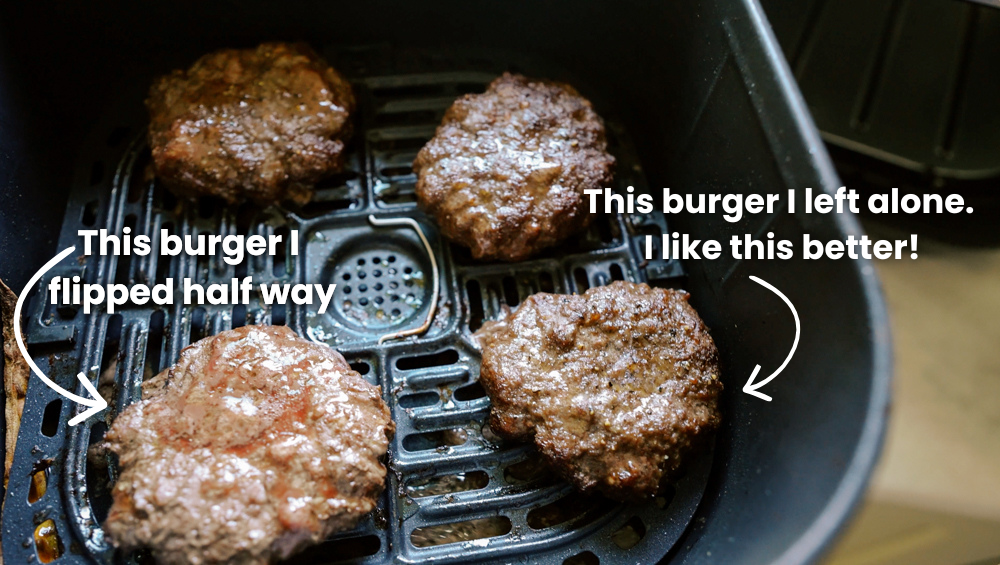 simple airfryer burgers