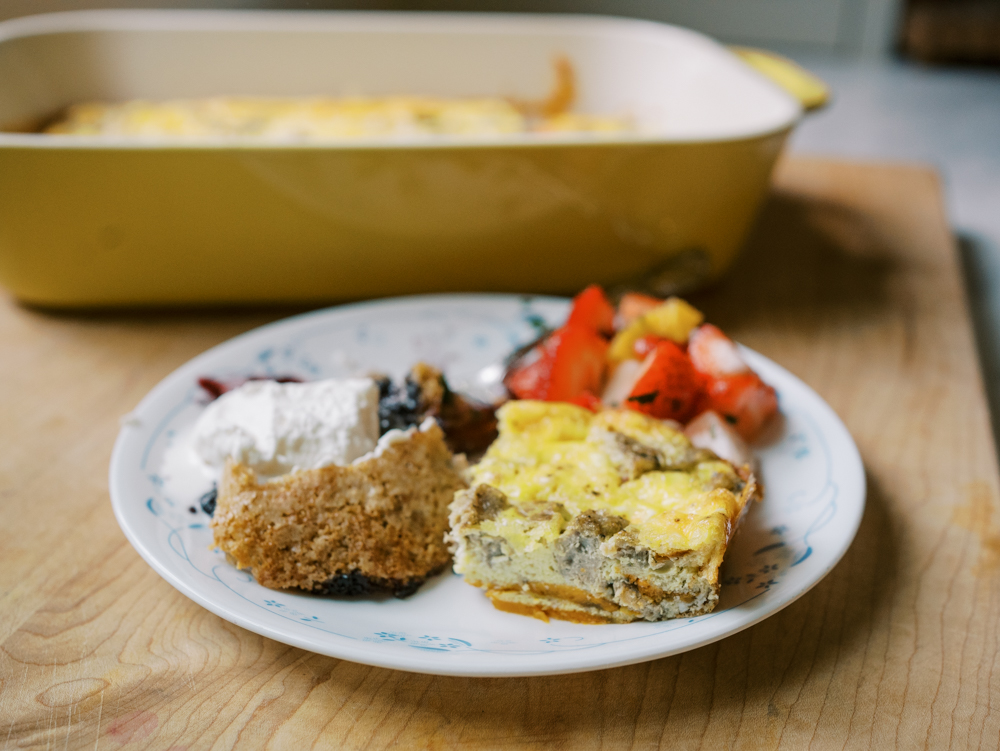 Egg & Sausage Bake with Sweet Potato Crust