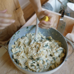 creamy pasta alfredo with kale