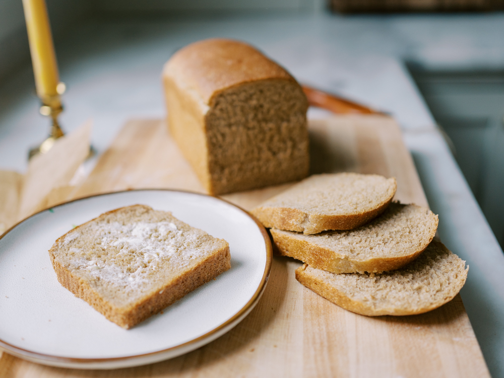 Sourdough Honey Wheat Sandwich Bread