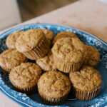 Einkorn Carrot Applesauce Muffins