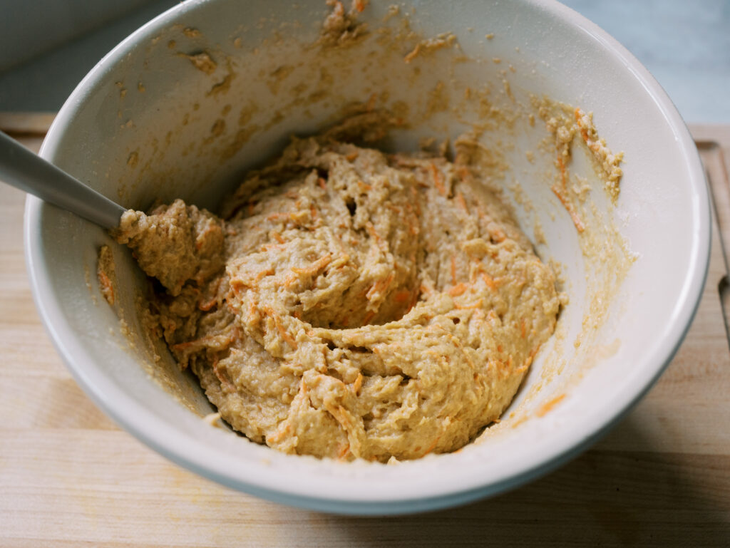 Einkorn Carrot Applesauce Muffins